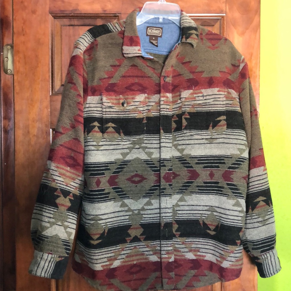 Schmidt Workwear Shacket Aztec design